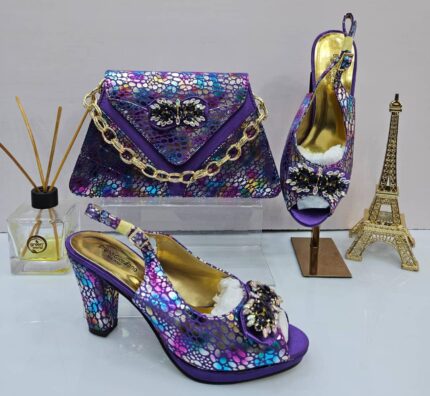 Platform heels sandal with bag(matching)